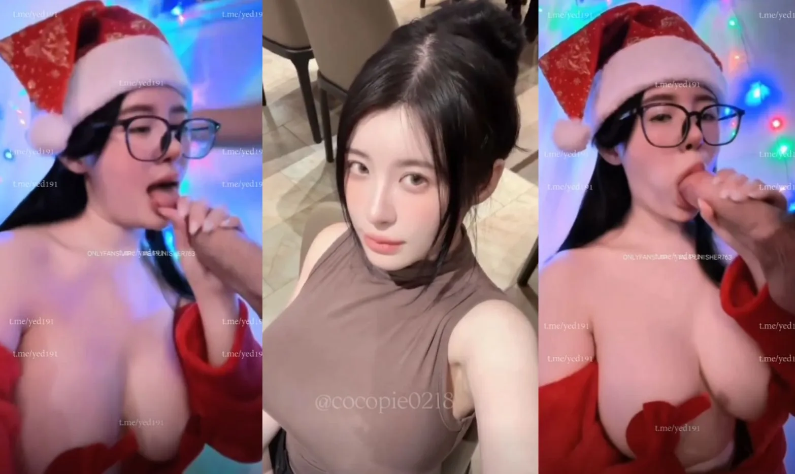 คลิปหลุด Onlyfans Cocopie0218 น้องโกโก้พาย สาวฟิลิปปินส์ใส่ชุดซานต้า มาแจกความเเสียว เริ่มจากดูดอมควยให้แข็งเงี่ยนๆ ก่อนแตกใส่ปากไหลเยิ้ม